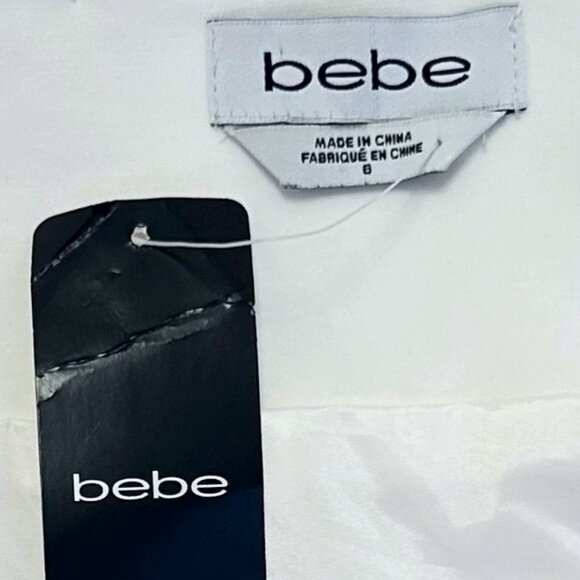 NWT Bebe Josie Modal Pencil Skirt White Size 8 Classic Sleek Workwear Versatile - Picture 2 of 12